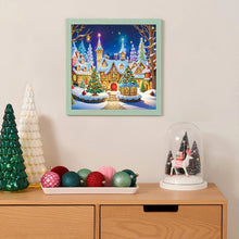 Load image into Gallery viewer, Christmas Atmosphere House 30*30CM (canvas) Special Shaped Drill Diamond Painting
