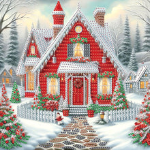 Load image into Gallery viewer, Christmas Atmosphere House 30*30CM (canvas) Special Shaped Drill Diamond Painting
