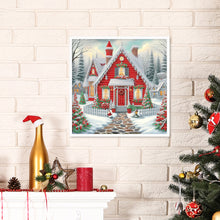 Load image into Gallery viewer, Christmas Atmosphere House 30*30CM (canvas) Special Shaped Drill Diamond Painting
