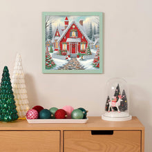 Load image into Gallery viewer, Christmas Atmosphere House 30*30CM (canvas) Special Shaped Drill Diamond Painting
