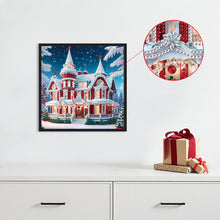 Load image into Gallery viewer, Christmas Atmosphere House 30*30CM (canvas) Special Shaped Drill Diamond Painting
