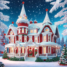 Load image into Gallery viewer, Christmas Atmosphere House 30*30CM (canvas) Special Shaped Drill Diamond Painting
