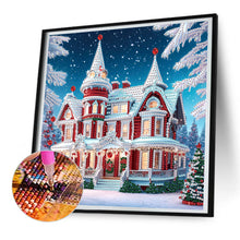 Load image into Gallery viewer, Christmas Atmosphere House 30*30CM (canvas) Special Shaped Drill Diamond Painting
