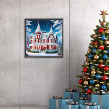 Load image into Gallery viewer, Christmas Atmosphere House 30*30CM (canvas) Special Shaped Drill Diamond Painting
