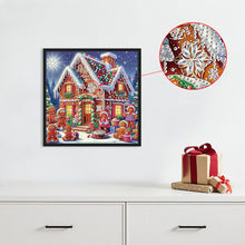 Load image into Gallery viewer, Christmas Atmosphere House 30*30CM (canvas) Special Shaped Drill Diamond Painting
