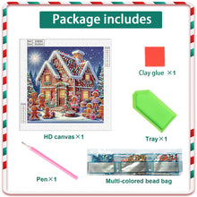 Load image into Gallery viewer, Christmas Atmosphere House 30*30CM (canvas) Special Shaped Drill Diamond Painting
