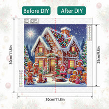 Load image into Gallery viewer, Christmas Atmosphere House 30*30CM (canvas) Special Shaped Drill Diamond Painting
