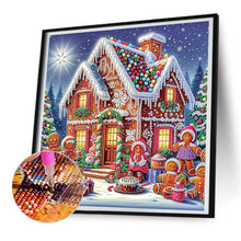 Load image into Gallery viewer, Christmas Atmosphere House 30*30CM (canvas) Special Shaped Drill Diamond Painting
