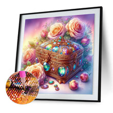 Load image into Gallery viewer, Rose Treasure Box 30*30CM (canvas) Full Round Drill Diamond Painting
