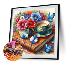 Load image into Gallery viewer, Bouquet Coffee Butterfly 30*30CM (canvas) Full Round Drill Diamond Painting
