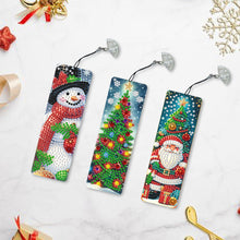 Load image into Gallery viewer, 3Pcs Special Shape Christmas Diamond Painting Bookmark for Book Lovers
