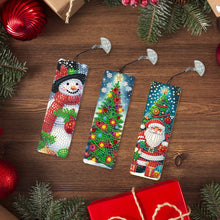 Load image into Gallery viewer, 3Pcs Special Shape Christmas Diamond Painting Bookmark for Book Lovers
