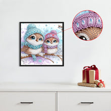 Load image into Gallery viewer, Cute Christmas Bird 30*30CM (canvas) Partial Special-Shaped Drill Diamond Painting
