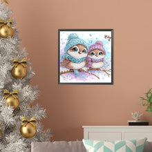 Load image into Gallery viewer, Cute Christmas Bird 30*30CM (canvas) Partial Special-Shaped Drill Diamond Painting
