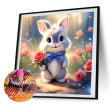 Load image into Gallery viewer, Bunny Holding Flower 30*30CM (canvas) Full AB Round Drill Diamond Painting
