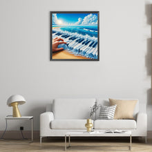 Load image into Gallery viewer, The Piano On The Sea 30*30CM (canvas) Full Round Drill Diamond Painting
