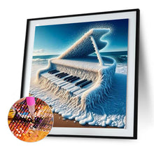 Load image into Gallery viewer, The Piano On The Sea 30*30CM (canvas) Full Round Drill Diamond Painting
