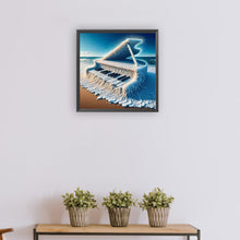 Load image into Gallery viewer, The Piano On The Sea 30*30CM (canvas) Full Round Drill Diamond Painting
