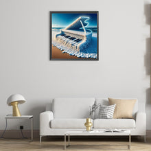 Load image into Gallery viewer, The Piano On The Sea 30*30CM (canvas) Full Round Drill Diamond Painting
