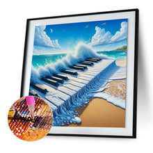 Load image into Gallery viewer, The Piano On The Sea 30*30CM (canvas) Full Round Drill Diamond Painting
