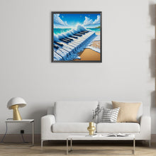 Load image into Gallery viewer, The Piano On The Sea 30*30CM (canvas) Full Round Drill Diamond Painting
