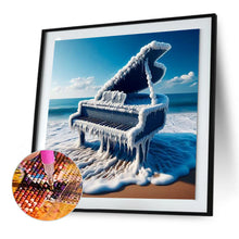 Load image into Gallery viewer, The Piano On The Sea 30*30CM (canvas) Full Round Drill Diamond Painting
