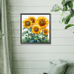 Sunflower 30*30CM (canvas) Full Square Drill Diamond Painting