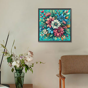 Bouquet 30*30CM (canvas) Full Round Drill Diamond Painting