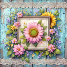 Load image into Gallery viewer, Pink Sunflower 30*30CM (canvas) Full Round Drill Diamond Painting
