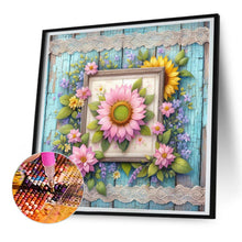 Load image into Gallery viewer, Pink Sunflower 30*30CM (canvas) Full Round Drill Diamond Painting
