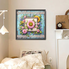 Load image into Gallery viewer, Pink Sunflower 30*30CM (canvas) Full Round Drill Diamond Painting
