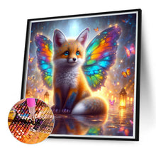 Load image into Gallery viewer, Colorful Feather Butterfly Fox 40*40CM (canvas) Full Round Drill Diamond Painting
