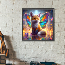 Load image into Gallery viewer, Colorful Feather Butterfly Fox 40*40CM (canvas) Full Round Drill Diamond Painting
