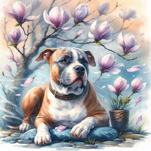 Load image into Gallery viewer, Magnolia Bulldog 40*40CM (canvas) Full Round Drill Diamond Painting
