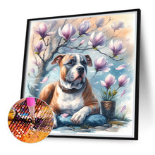 Load image into Gallery viewer, Magnolia Bulldog 40*40CM (canvas) Full Round Drill Diamond Painting
