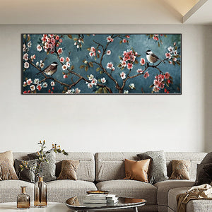 Flower And Bird Painting 80*30CM (canvas) Full Square Drill Diamond Painting