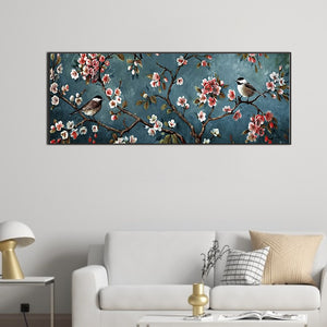 Flower And Bird Painting 80*30CM (canvas) Full Square Drill Diamond Painting