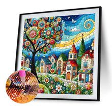 Load image into Gallery viewer, Color House Street 40*40CM (canvas) Full Round Drill Diamond Painting
