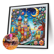 Load image into Gallery viewer, Color House Street 40*40CM (canvas) Full Round Drill Diamond Painting
