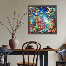 Load image into Gallery viewer, Color House Street 40*40CM (canvas) Full Round Drill Diamond Painting
