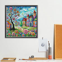 Load image into Gallery viewer, Color House Street 40*40CM (canvas) Full Round Drill Diamond Painting
