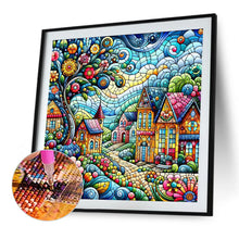 Load image into Gallery viewer, Color House Street 40*40CM (canvas) Full Round Drill Diamond Painting
