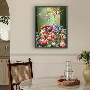 Flower Goblin 30*40CM (canvas) Full Round Drill Diamond Painting