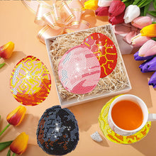 Load image into Gallery viewer, 8Pcs Wooden Easter Eggs Diamond Art Coasters DIY Coaster Diamond Dot Kits
