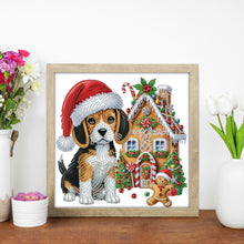 Load image into Gallery viewer, Christmas Dog 30*30CM (canvas) Partial Special-Shaped Drill Diamond Painting
