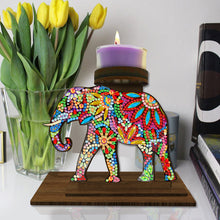 Load image into Gallery viewer, Animal Desktop 5D DIY Diamond Painting Art Candle Holder Home Decor (Elephant)
