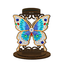 Load image into Gallery viewer, Animal Desktop 5D DIY Diamond Painting Art Candle Holder Home Decor (Butterfly)
