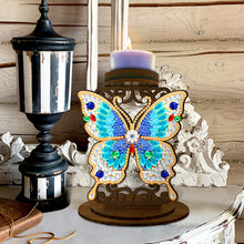 Load image into Gallery viewer, Animal Desktop 5D DIY Diamond Painting Art Candle Holder Home Decor (Butterfly)
