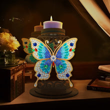 Load image into Gallery viewer, Animal Desktop 5D DIY Diamond Painting Art Candle Holder Home Decor (Butterfly)
