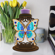 Load image into Gallery viewer, Animal Desktop 5D DIY Diamond Painting Art Candle Holder Home Decor (Butterfly)
